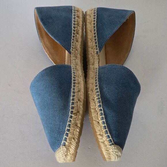 Jimmy Choo Dreya Denim Leather d'Orsay Espadrille Size 41/US11 - Picture 4 of 10